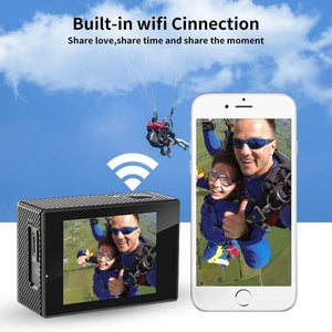 4K Outdoor Action Camera Waterproof Underwater Helmet Camera With WiFi 30FPS - stepyours.com