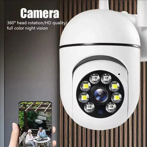 8MP WiFi Outdoor PTZ Security Camera 4X Zoom AI Human Tracking Two Way Audio - stepyours.com