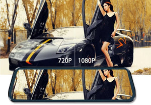 ACCEO Car DVR 10 Inch Rear View Mirror Dash Cam With WiFi 2K Front 1080P Rear - stepyours.com