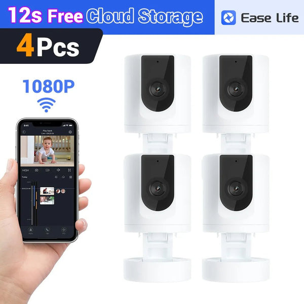 Indoor Pet Camera With Phone App 1080P WiFi Security Camera Foldable - stepyours.com