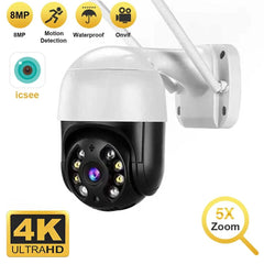 DDBROUGEN A8B PTZ Camera - 4K 8MP AI Humanoid Detection Outdoor Security Hooks - stepyours.com