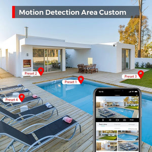 4MP Outdoor WiFi Camera 2K PTZ Night Vision IP Surveillance ICSee App - stepyours.com