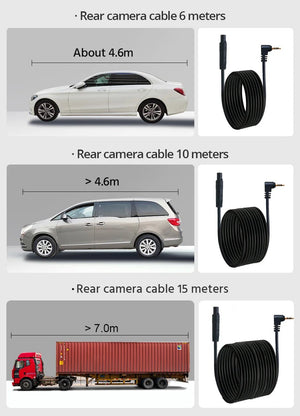 EACE 2.5K Mirror Dash Cam For Car Touch Screen With GPS WiFi 1440P Parking DVR - stepyours.com