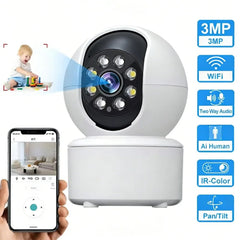 KaiAqua Pet Camera - 360 Degree Pan And Tilt, 5G And 2.4GHz WiFi, Night Vision - stepyours.com