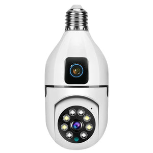 8MP E27 Bulb WiFi Camera - Color Night Vision With 8X Zoom And Dual Lens - stepyours.com