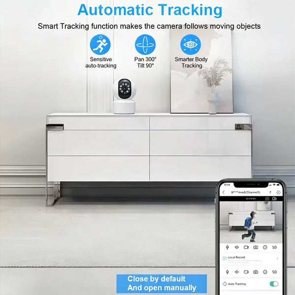 KaiAqua Pet Camera - 360 Degree Pan And Tilt, 5G And 2.4GHz WiFi, Night Vision by stepyours.com
