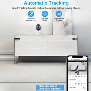 KaiAqua Pet Camera - 360 Degree Pan And Tilt, 5G And 2.4GHz WiFi, Night Vision - stepyours.com