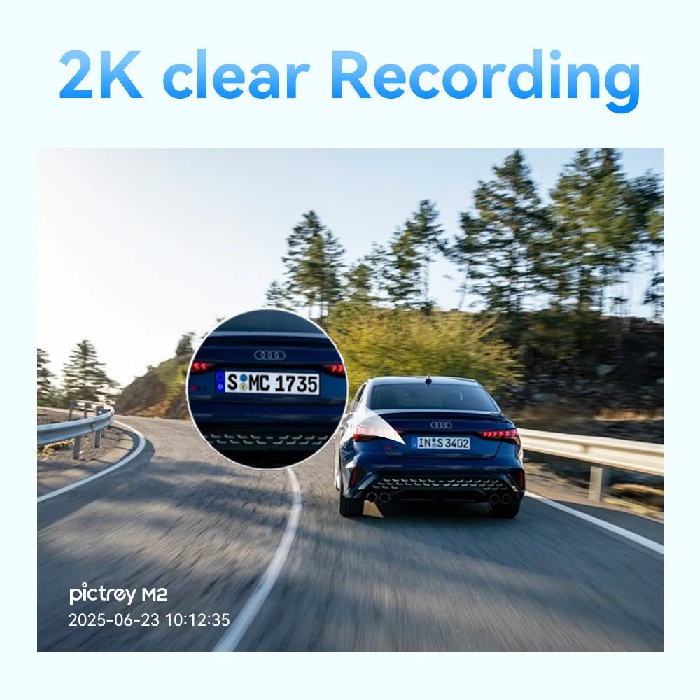 Pictrey M2 2K Dash Cam Night Vision 330 Degree Rotatable Car DVR Parking Monitor - stepyours.com