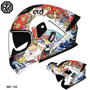 ORZ Modular Flip Helmet Dual Visor — product view 11