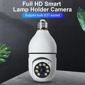 1080P HD E27 Bulb Surveillance Camera Auto Tracking And Wireless Night Vision - stepyours.com