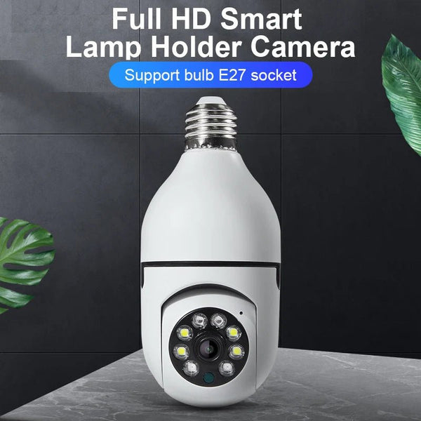 1080P HD E27 Bulb Surveillance Camera Auto Tracking And Wireless Night Vision - stepyours.com