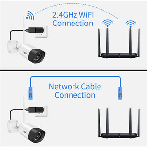 Hiseeu 3/5/8MP Wireless IP Camera - Waterproof 1080P WiFi Bullet for CCTV Kits - stepyours.com