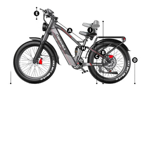 Cybervelo Fat Tire Mountain Ebike — product view 1