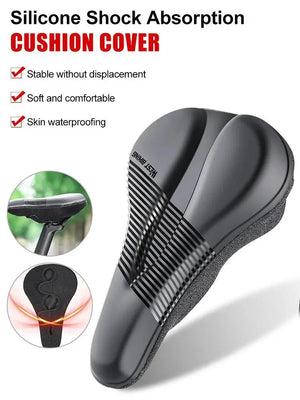 Gel Padded Bike Seat Cover Waterproof Cushion