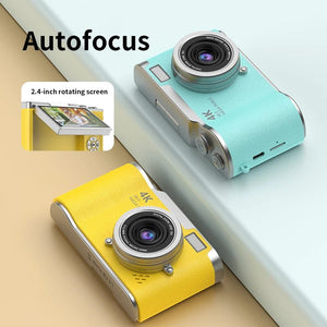 4K 48MP Digital Camera Camcorder For Kids Beginners With 2.4 Inch Screen - stepyours.com