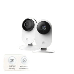 Yi Pro Camera Kit 2K Duo 3MP AI Security Cameras Pet Detection Two Way Audio - stepyours.com
