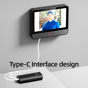 Danmini 4.3'' Visual Doorbell Peephole 1080P Camera App Remote Control Digital Cat Eye Night Vision Outdoor Monitor Door Viewer by stepyours.com