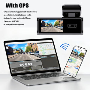 Ultra HD 4K Car Dash Cam With WIFI DVR Night Vision 24H Parking GPS - stepyours.com