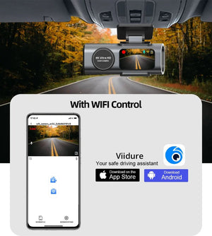 4K Dash Cam Car DVR With Night Vision GPS WiFi Parking Monitor - stepyours.com