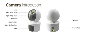 Tuya 8MP Dual Lens WiFi Baby Monitor - Auto Tracking And Color Night Vision - stepyours.com