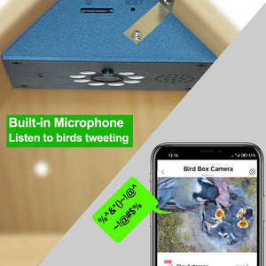 Smart Tuya Bird House 4MP HD WiFi Camera Real Time Bird Watching Nest Add Hooks - stepyours.com