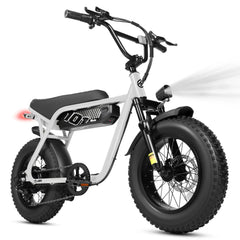 ESKUTE V101 Electric Dirt Bike,16'x4.0 Fat Tire Ebike,Electric Dirt Bike, 28mph, E Bike UL2849, 1 Year Warranty