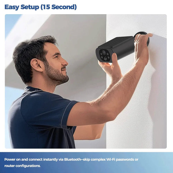 ALEVIO Solar Outdoor Camera - 2.5K Video, AI Detection And Color Night Vision - stepyours.com