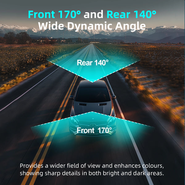 Aprilboy 4K WiFi Dash Cam Front And Rear Night Vision G Sensor Parking Monitor - stepyours.com