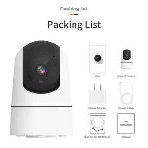 Tuya 5G WiFi IP Camera Indoor 6MP Auto Tracking 6x Zoom Night Vision - stepyours.com