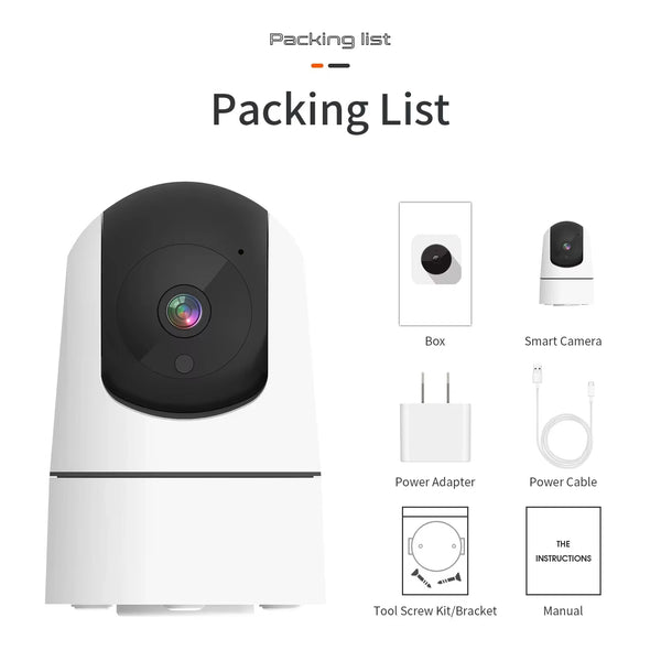 Tuya 5G WiFi IP Camera Indoor 6MP Auto Tracking 6x Zoom Night Vision - stepyours.com