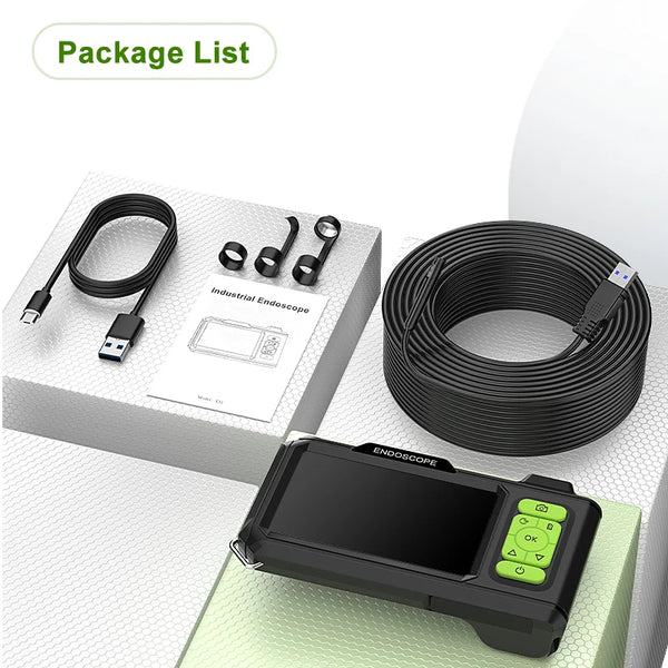 ENWOR Industrial Endoscope 4.3 Inch IPS Screen Autofocus Camera With Triple Lens - stepyours.com