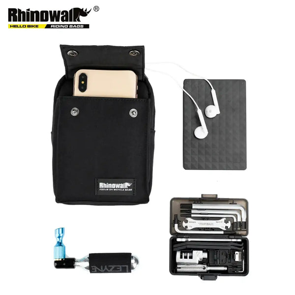 Rhinowalk Bike Handlebar Bicycle Bags Multifunctional Bike Cycling Front Basket Frame Tube Phone Holder Shoulder Bike Bag
