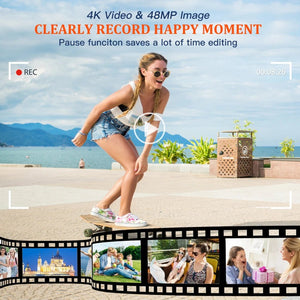 MELCAM DC202 4K Vlogging Camera With Auto Focus And Anti Shake 48MP - stepyours.com