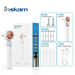Smart Ear Camera Endoscope - 90 Degree Rotatable Head 1080P HD With 12 Heads - stepyours.com
