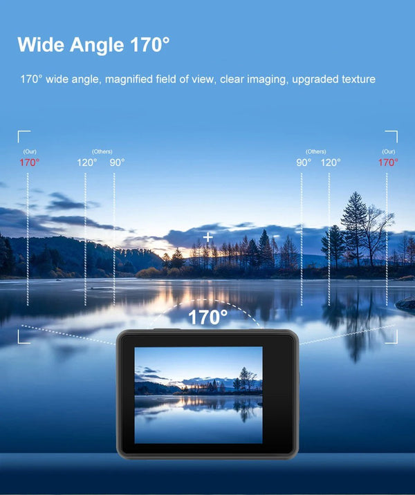 Adventure Ready Action Camera 5K 4K60FPS Dual IPS Touch LCD Waterproof 30M - stepyours.com
