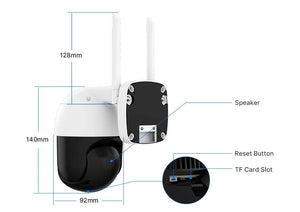 Hiseeu 4K 8MP Dual Lens PTZ WiFi IP Camera With 8X Zoom Night Vision Outdoor - stepyours.com