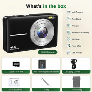 2024 Digital Camera 2.4 Inch 1080P Rechargeable For Kids Beginner Gift - stepyours.com