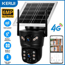 KERUI Outdoor Solar - Powered Dual - Lens Security Camera - 6MP 4G WiFi CCTV - stepyours.com