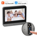 3MP WiFi Smart Tuya Peephole 5000mAh Doorbell Door Eye Camera Infrared Alexa Google Video Intercom Door Cameras Home Security by stepyours.com