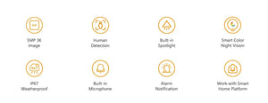Imou Bullet 2E 5MP Color Night Vision Spotlight Outdoor Camera With Human Detect - stepyours.com
