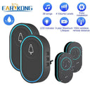 Intelligent Wireless Doorbell Home Welcome Doorbell Waterproof 300m Remote Smart Door Bell Chime EU UK US Plug Optional by stepyours.com