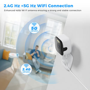 BESDER 5MP Mini Cube Camera - AI Human Detection and Two - Way Audio - stepyours.com