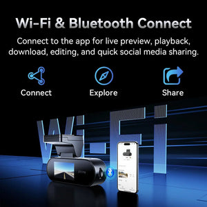 Pictrey A400 4K Dash Cam With Built In ADAS WiFi 1.9 Inch IPS Screen - stepyours.com