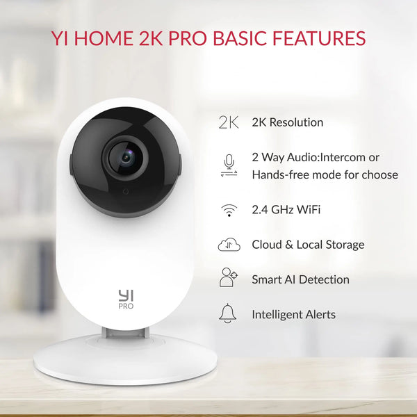 YI Pro 3pc Kit 2K Home Camera - Indoor AI Surveillance With Night Vision - stepyours.com