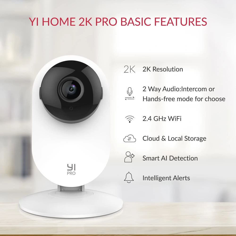 YI 2K Pro 3MP HomeKit WiFi Security Camera with AI Detection Night Vision - stepyours.com