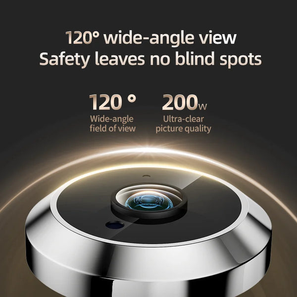 Danmini 4.3'' Visual Doorbell Peephole 1080P Camera App Remote Control Digital Cat Eye Night Vision Outdoor Monitor Door Viewer by stepyours.com