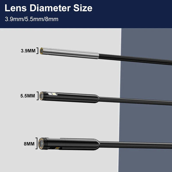 ENWOR Industrial Endoscope 4.3 Inch IPS Screen Autofocus Camera With Triple Lens - stepyours.com