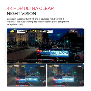 Vantrue E1 Pro 4K Mini Dash Cam Starvis Night Vision HDR WiFi GPS 1TB - stepyours.com