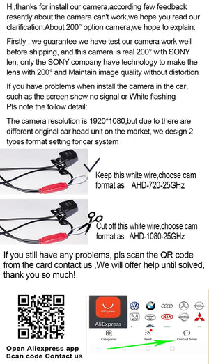 Nevegetor AHD 1080P Car Rear View Camera 170 Degree Fisheye Night Vision - stepyours.com