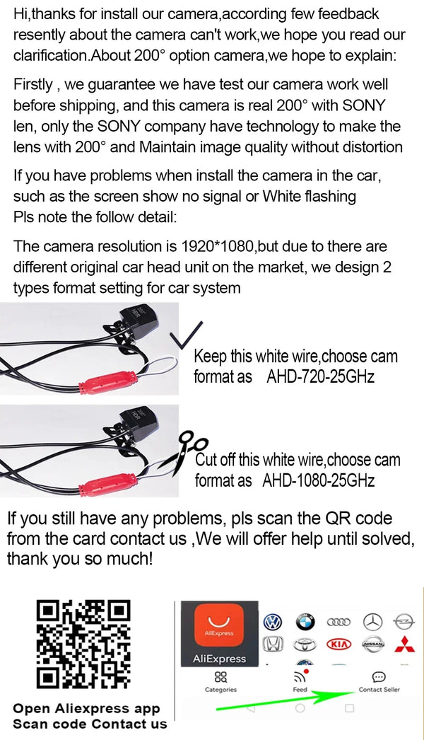 Nevegetor AHD 1080P Car Rear View Camera 170 Degree Fisheye Night Vision - stepyours.com